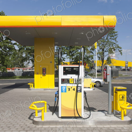 Fuel Pump at a Gas Station