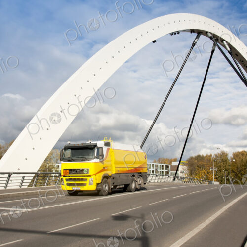 Fuel Truck Crossing a Bridge Fuel Truck Crossing a Bridge