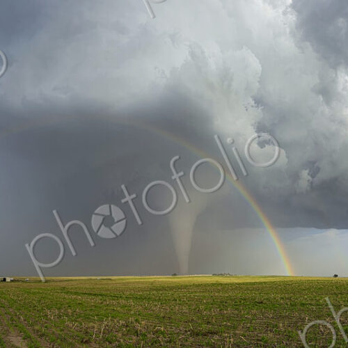 Fully Condensed Tornado with a Double Rainbow Fully Condensed Tornado with a Double Rainbow