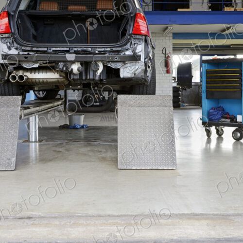 Garage bridge and tool cart.