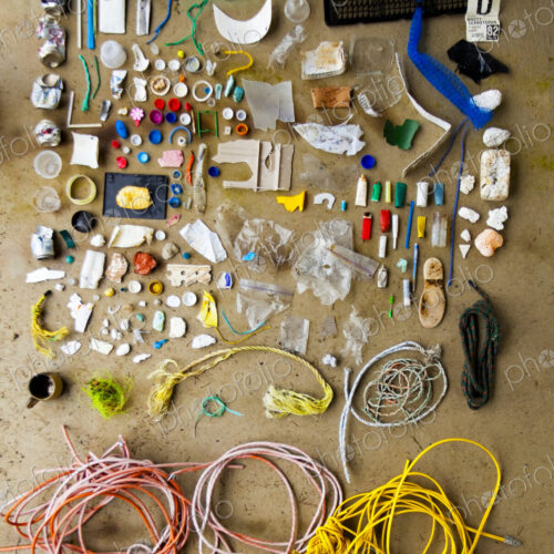 Garbage collected on one day on the beach, from the Elwha River mouth near Port Angeles Garbage collected on one day on the beach, from the Elwha River mouth near Port Angeles