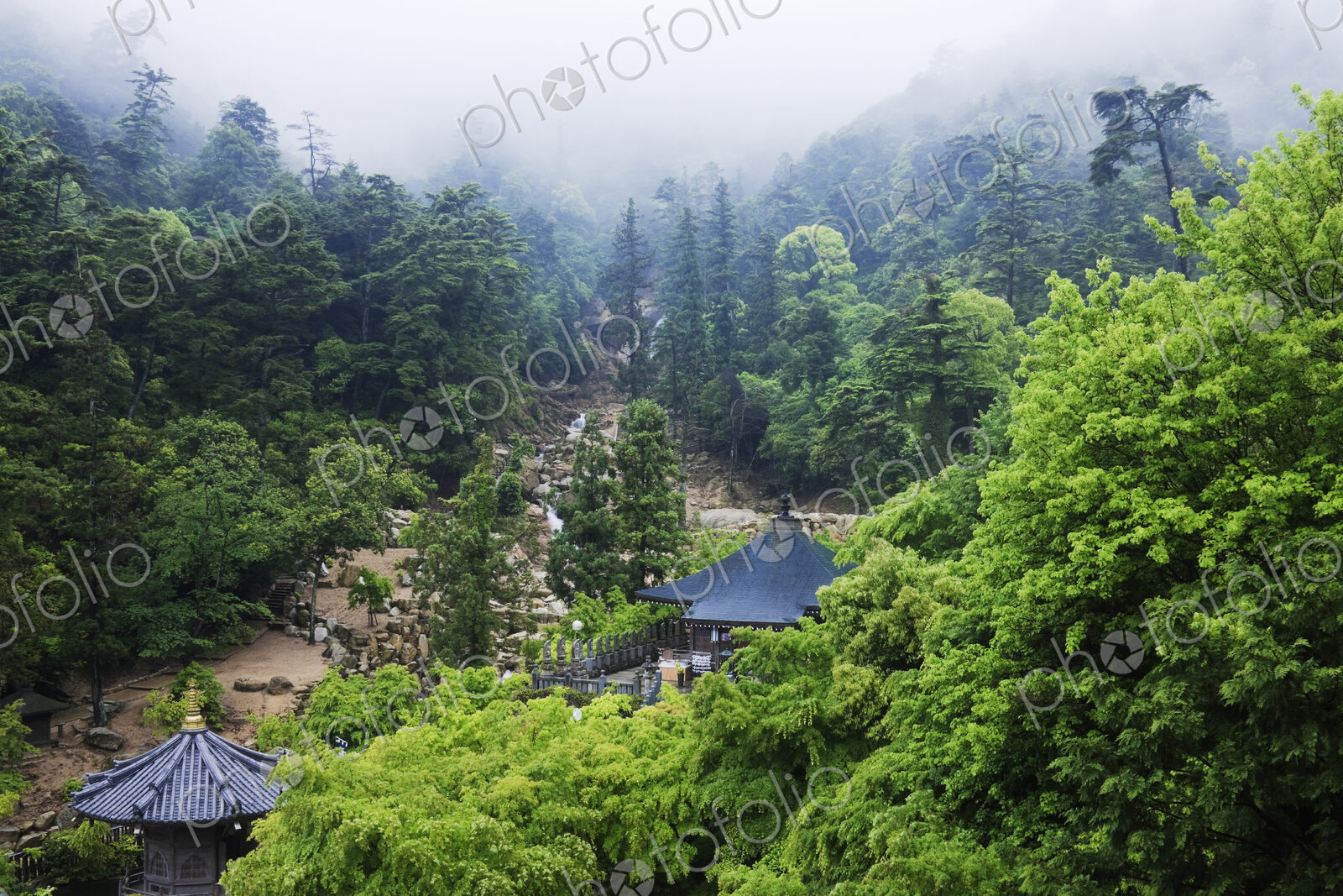 Gardens at a Mountain Shinto Temple