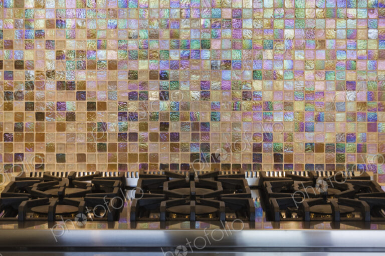 Gas Hob and Tiled Back Splash