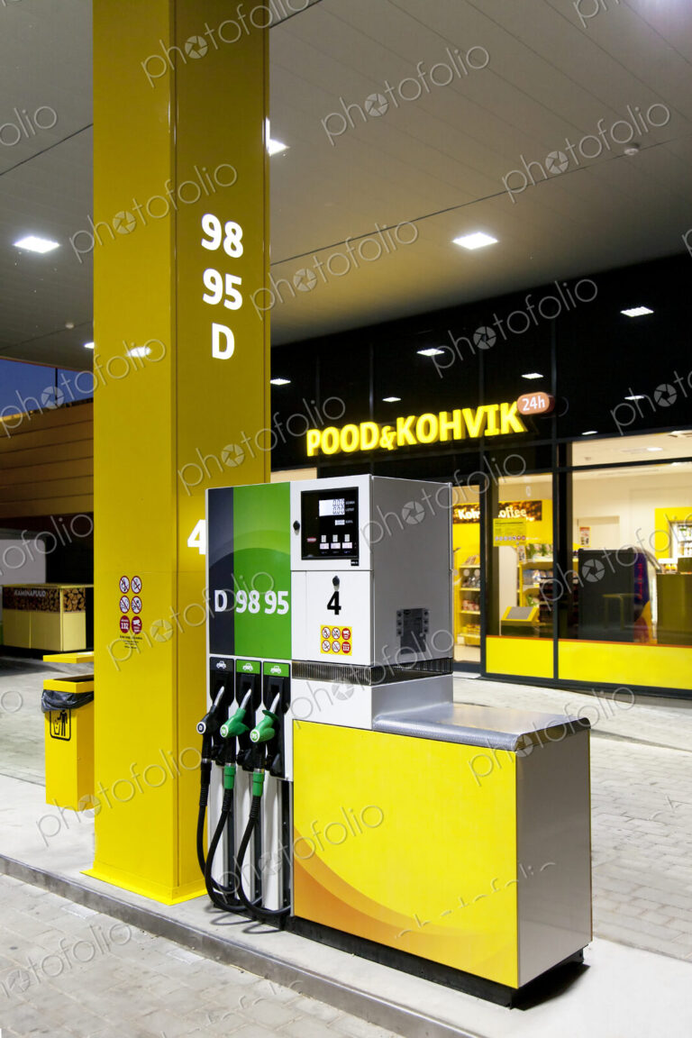 Gas Pumps at a Station