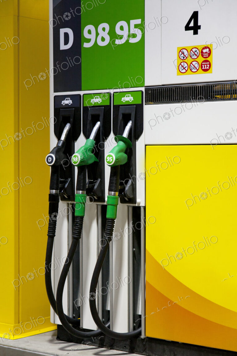 Gas Pumps at a Station