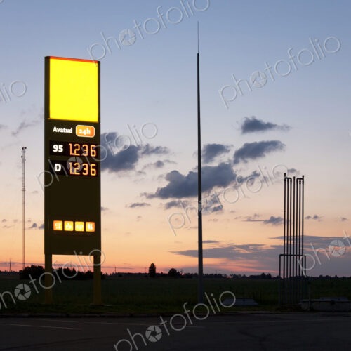 Gas Station Sign Gas Station Sign