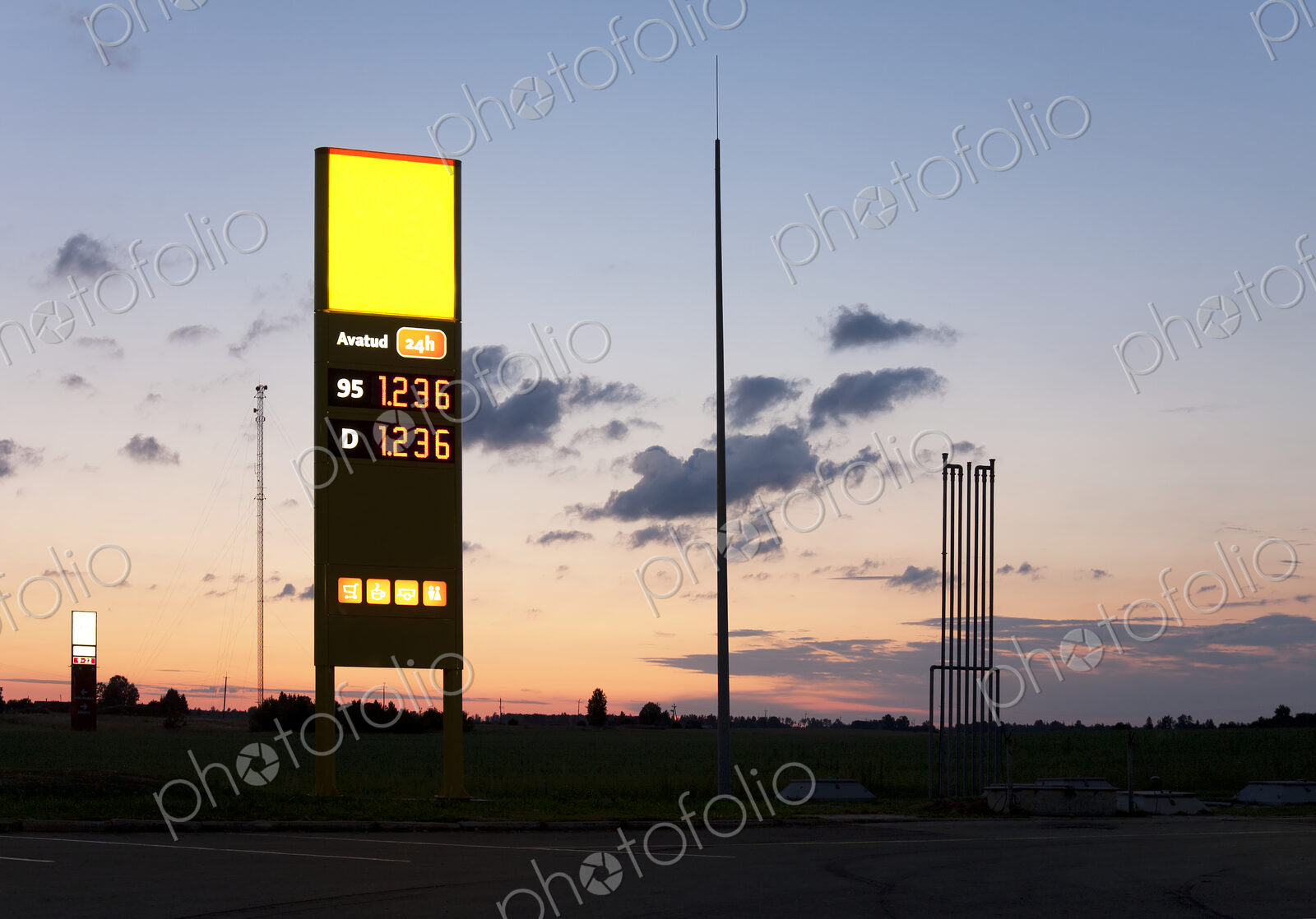 Gas Station Sign