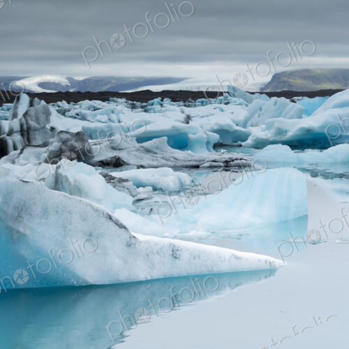Glacial lake at the head of the Breidamerkurjokull glacier Glacial lake at the head of the Breidamerkurjokull glacier