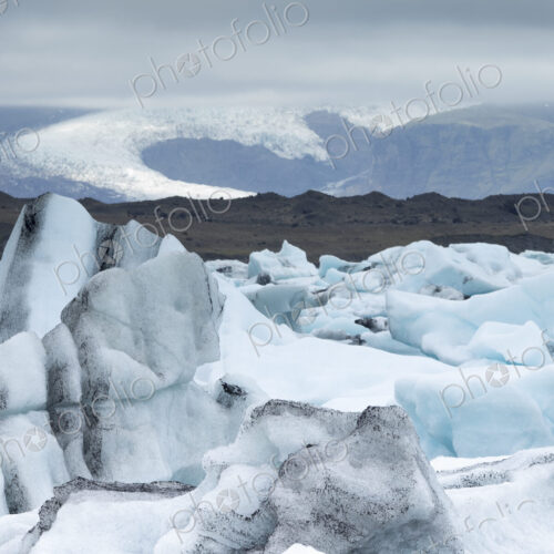 Glacial lake at the head of the Breidamerkurjokull glacier Glacial lake at the head of the Breidamerkurjokull glacier