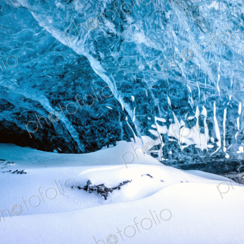 Glacier ceiling of ice cave Glacier ceiling of ice cave