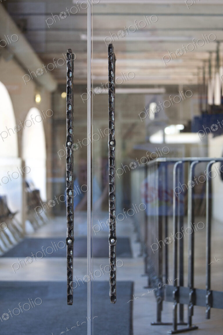 Glass Doors to a Traditional Music Center