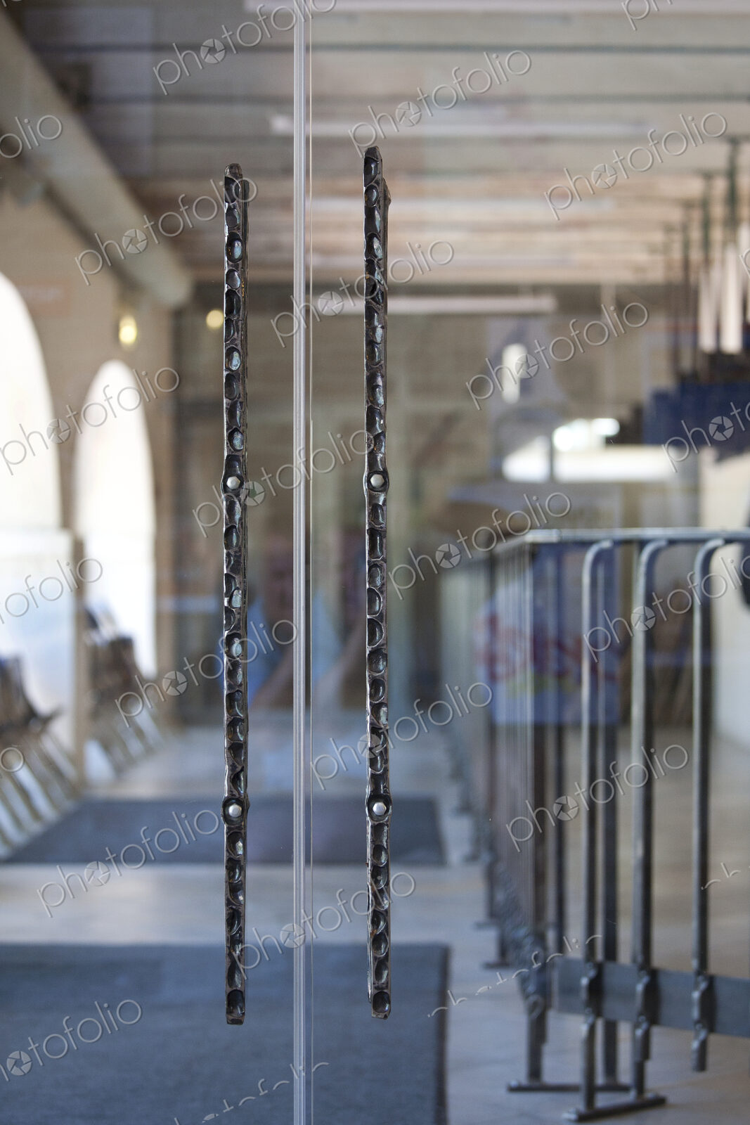 Glass Doors to a Traditional Music Center