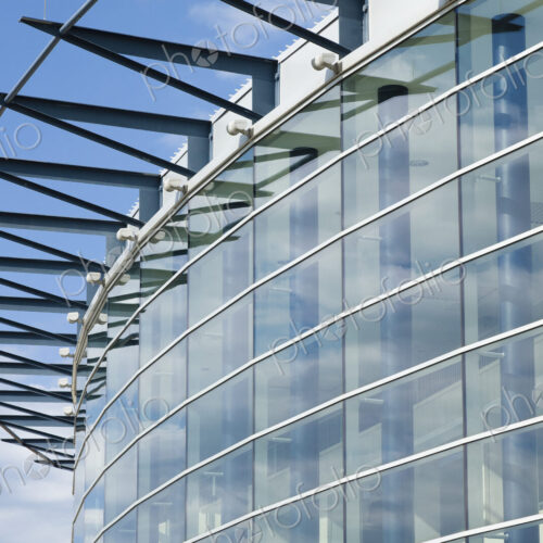 Glass Facade On Building Glass Facade On Building