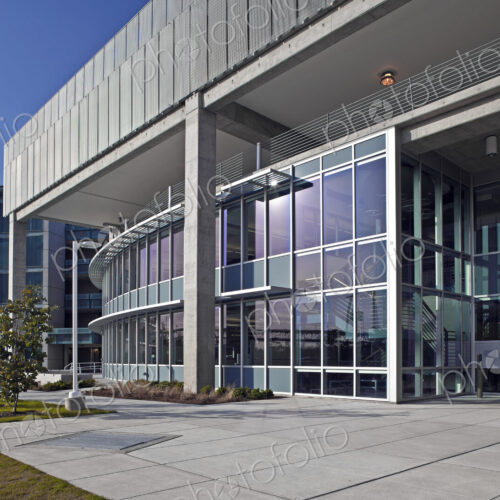 Glass Facade of a Modern Office Building