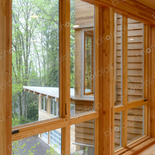 Glass windows in modern home Glass windows in modern home