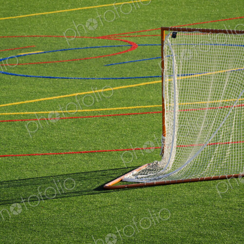 Goal on lacrosse field Goal on lacrosse field
