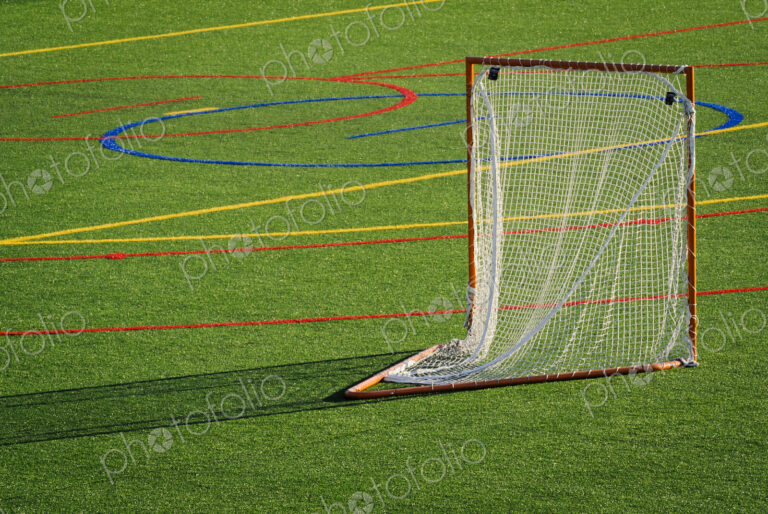 Goal on lacrosse field