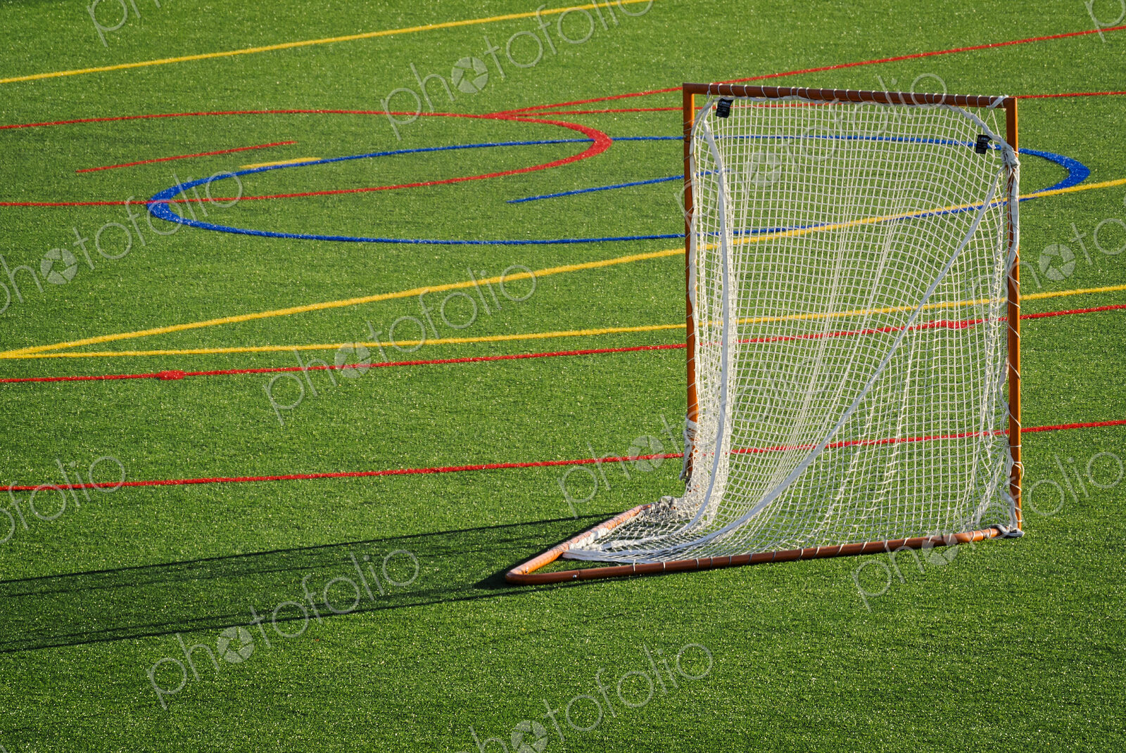 Goal on lacrosse field