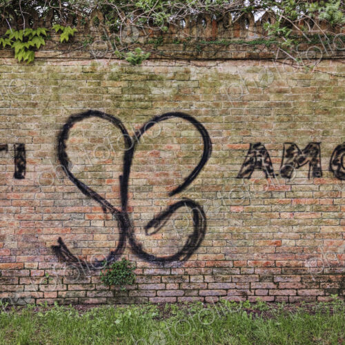 Graffiti on Brick Wall