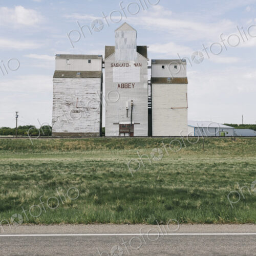Grain elevators, near Abbey, Saskatchewan, Canada. Grain elevators, near Abbey, Saskatchewan, Canada.