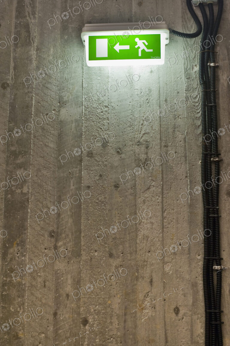 Green Backlit Exit Sign