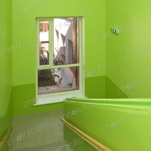 Green School Stairwell
