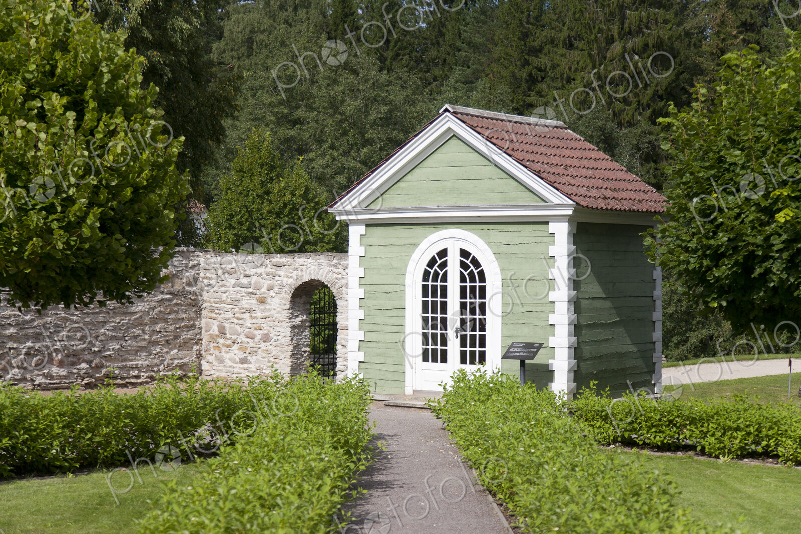 Guardhouse at the End of a Walkway