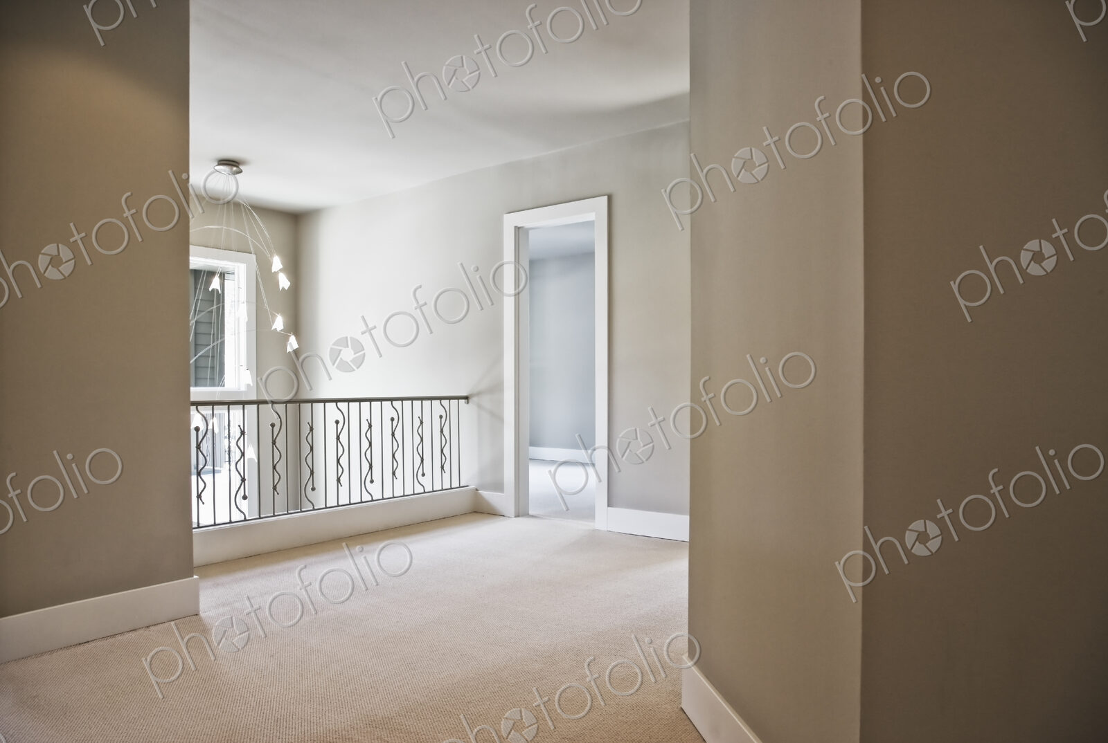 Hallway in a new home.