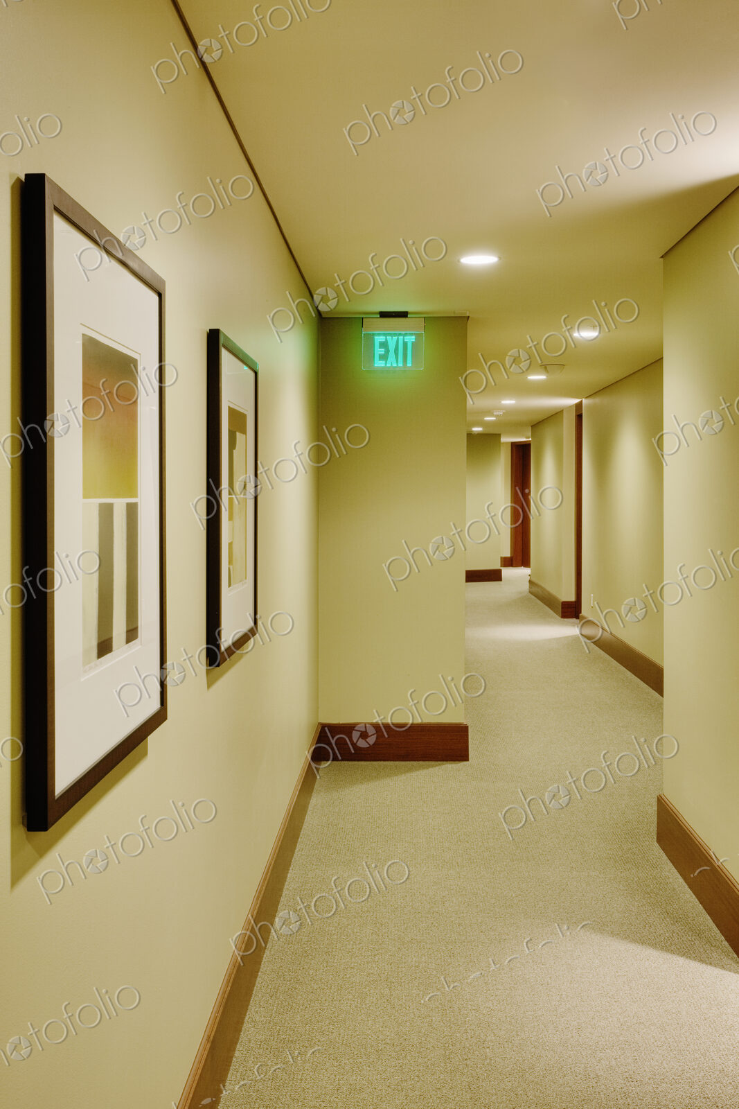 Hallway of a Hotel
