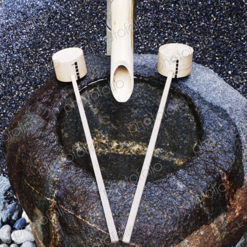 Hand Washing Station at a Shinto Shrine Hand Washing Station at a Shinto Shrine