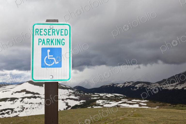 Handicap Parking Sign at a National Park