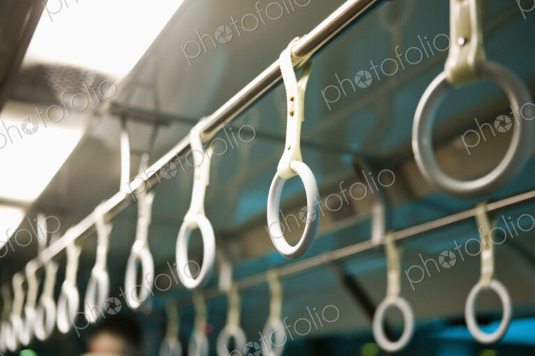 Handles on Mass Transit Vehicle