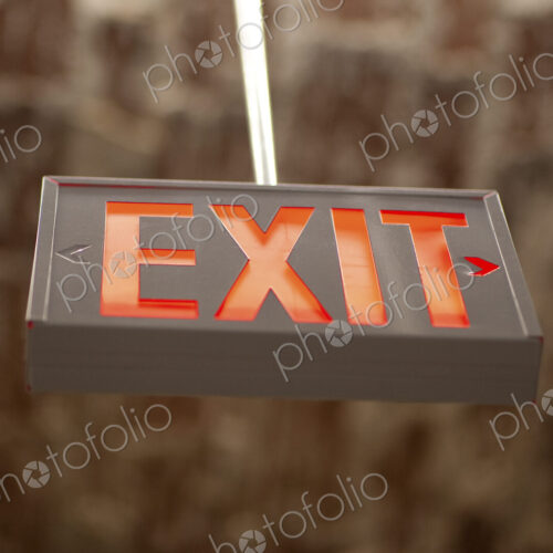 Hanging Exit Sign Hanging Exit Sign