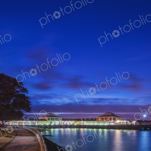 Harbor lit up at dawn Harbor lit up at dawn