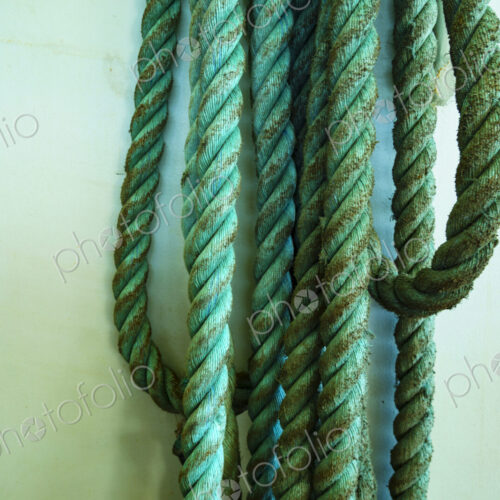 Heavy rope hanging inside Washington State Ferry, WA USA Heavy rope hanging inside Washington State Ferry, WA USA