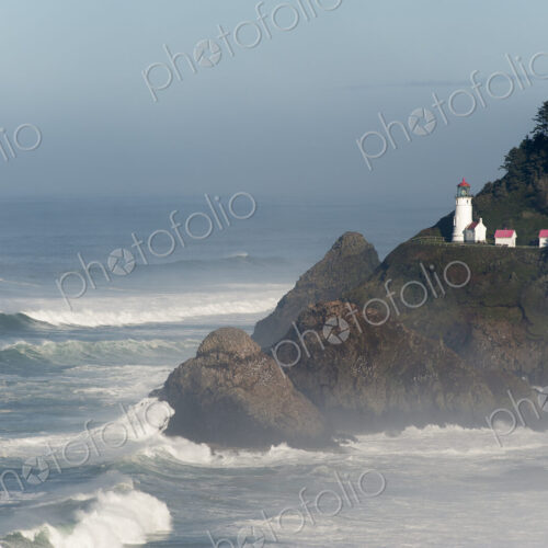 Heceta Head historic lighthouse on the Pacific coastline. Heceta Head historic lighthouse on the Pacific coastline.