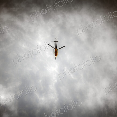 Helicopter In Flight
