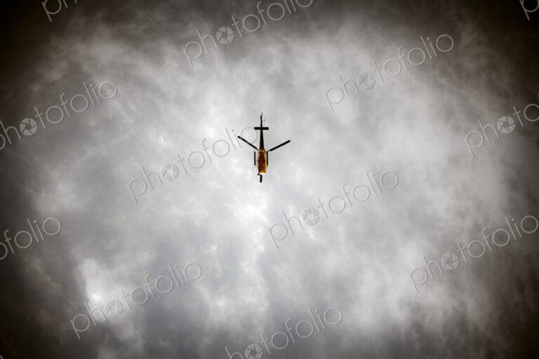 Helicopter In Flight