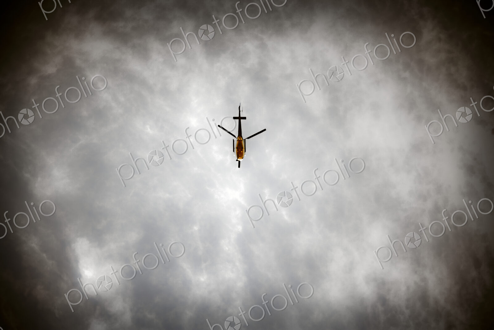 Helicopter In Flight