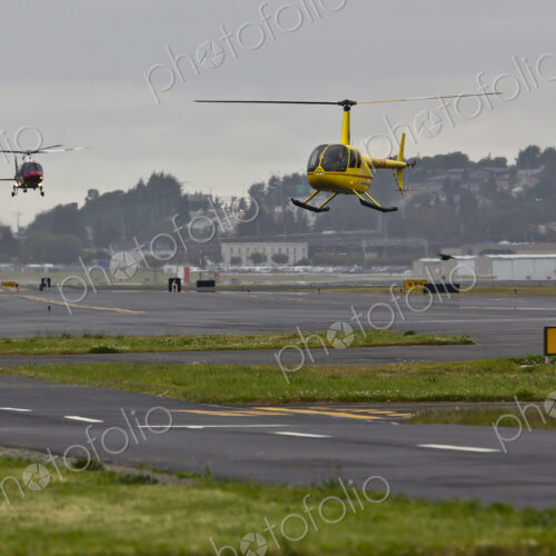 Helicopters Landing on a Runway Helicopters Landing on a Runway