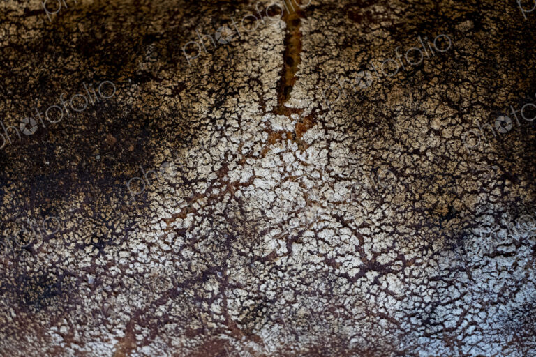 High angle close up of freshly baked loaf of bread dusted with flour in an artisan bakery.