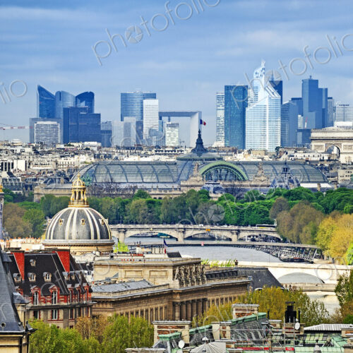 High rise buildings in Paris cityscape, Ile-de-France, France High rise buildings in Paris cityscape, Ile-de-France, France