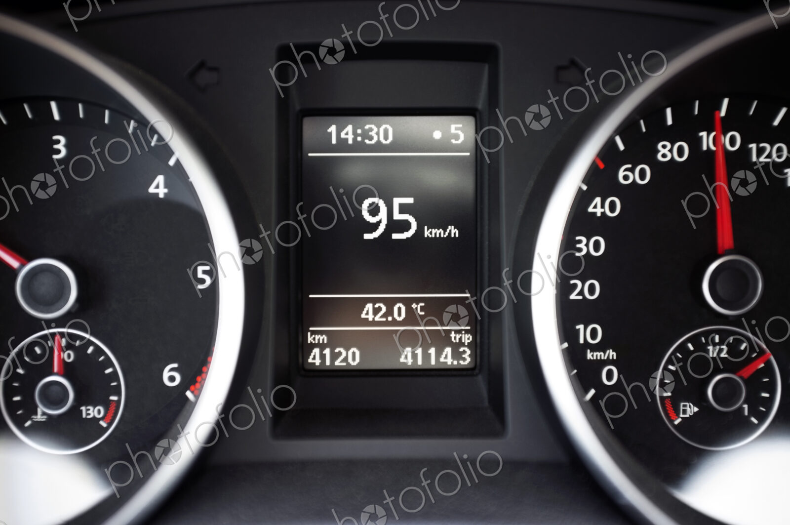 High temperature showing on dashboard