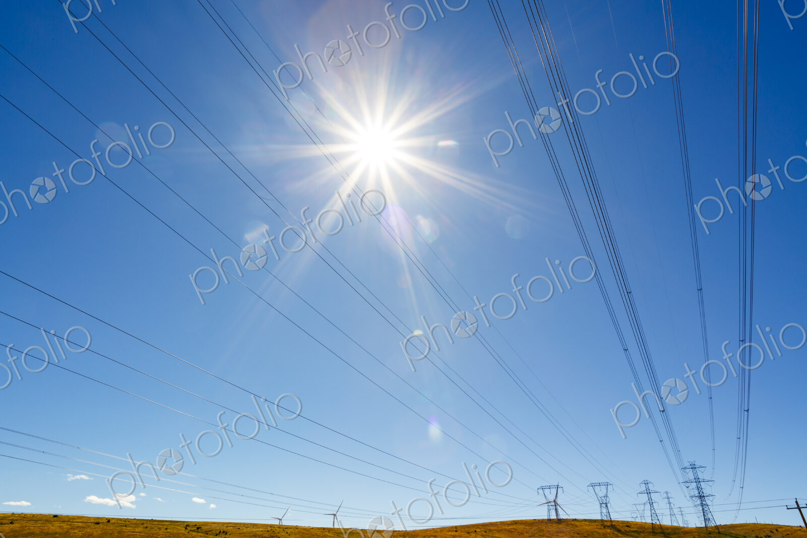 High transmission towers and lines, Ellensburg