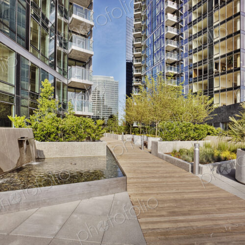 Highrise apartment buildings
