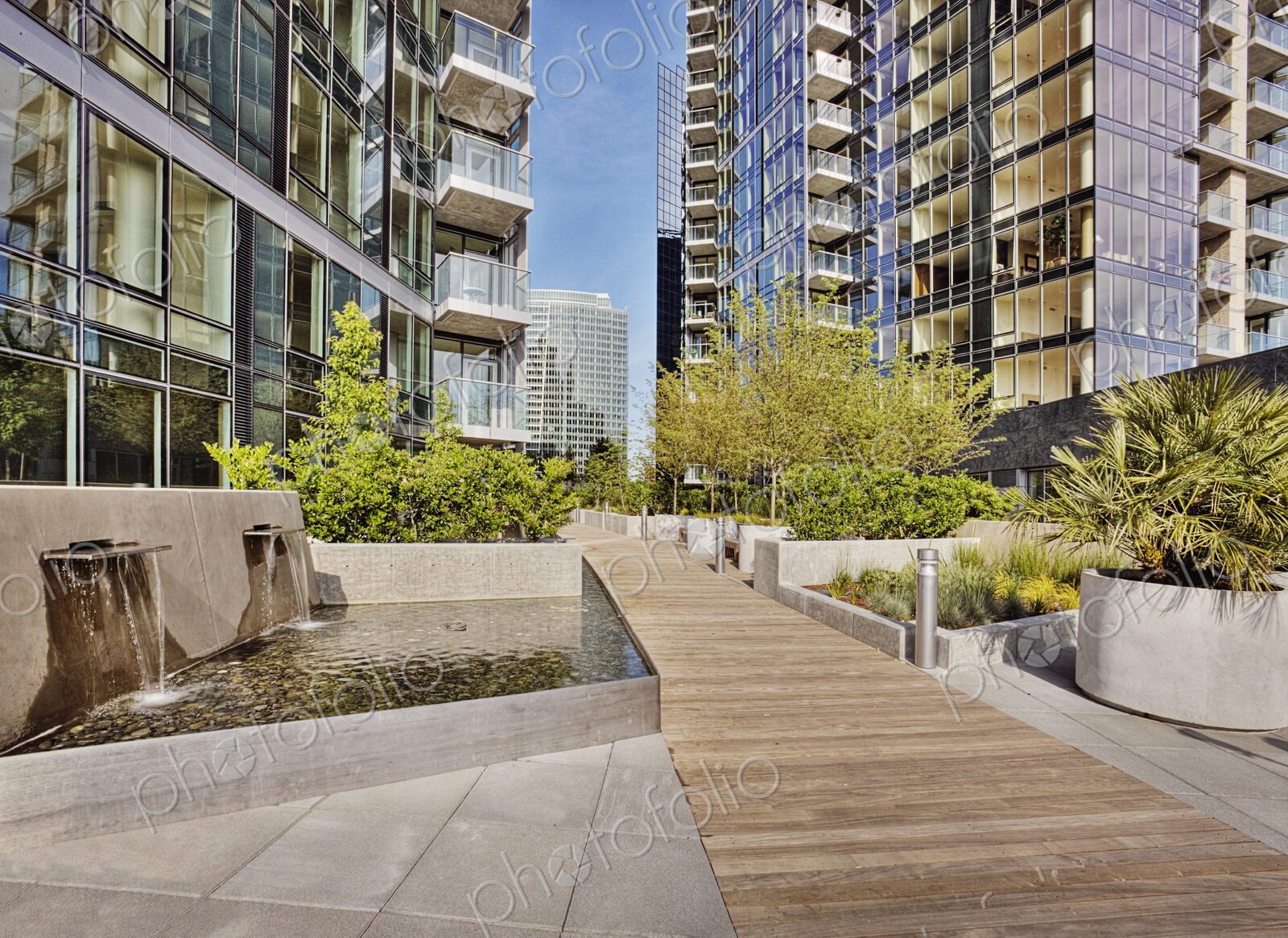 Highrise apartment buildings