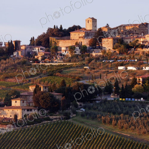 Hill Town of Panzano at Dusk Hill Town of Panzano at Dusk