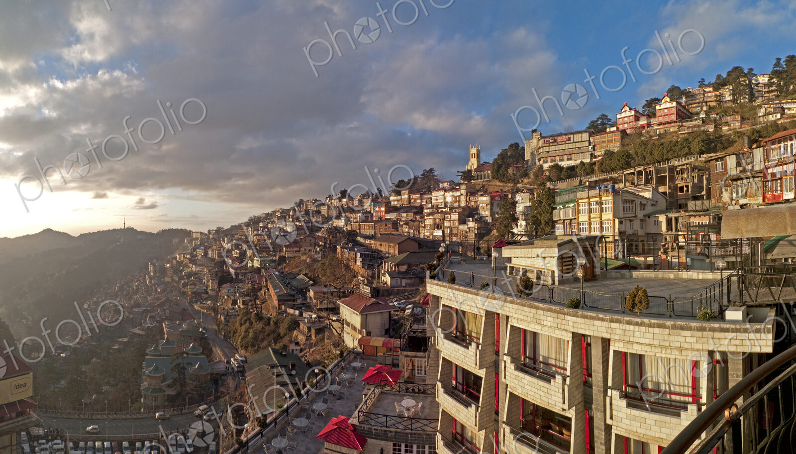 Hillside Homes in Shimla, India