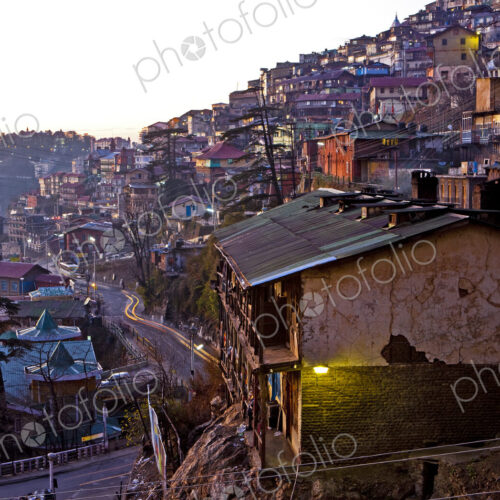 Hillside Homes in Shimla, India Hillside Homes in Shimla, India