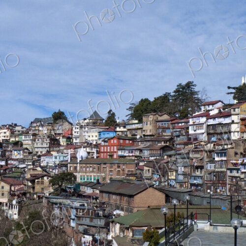 Hillside Homes in Shimla, India Hillside Homes in Shimla, India